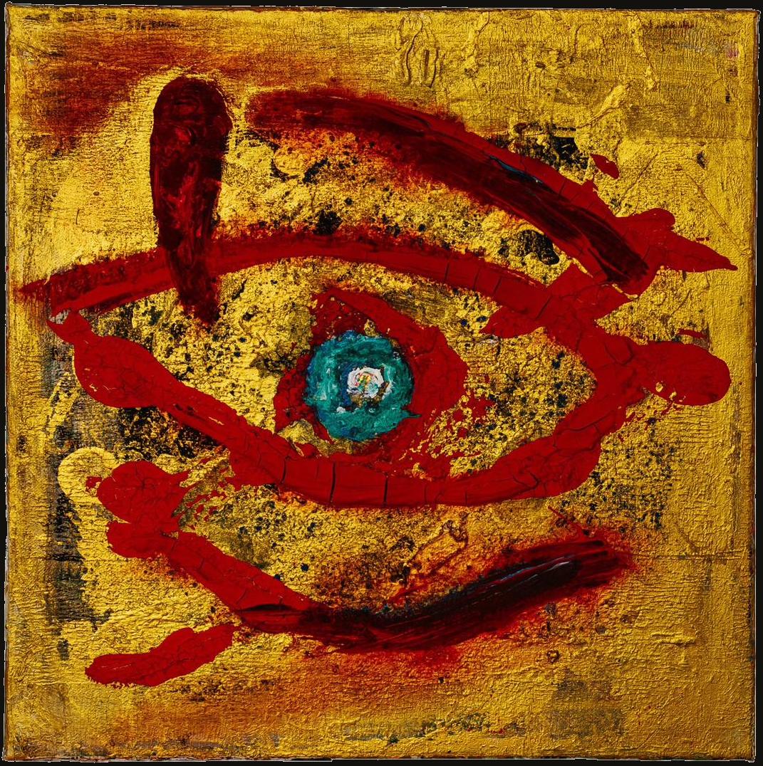 Last Tear, mixed media work by Nana Bors