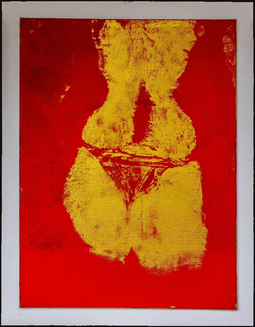 The Shape I Left Behind, mixed media work by Nana Bors
