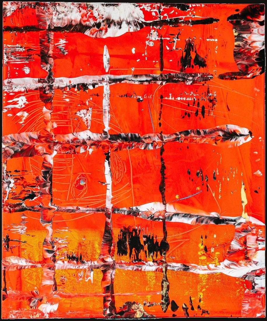 Gentle Bars, mixed media work by Nana Bors