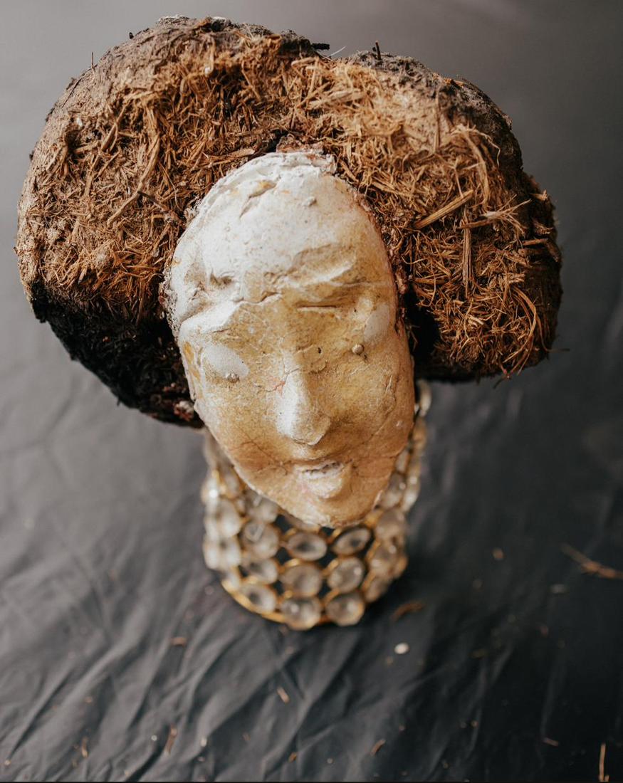 Homage to Gustav Klimt I, mixed media work by Nana Bors