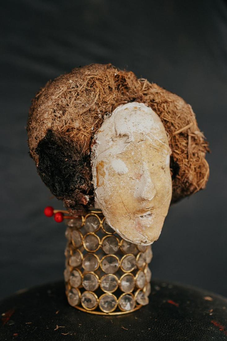 Homage to Gustav Klimt II, mixed media work by Nana Bors
