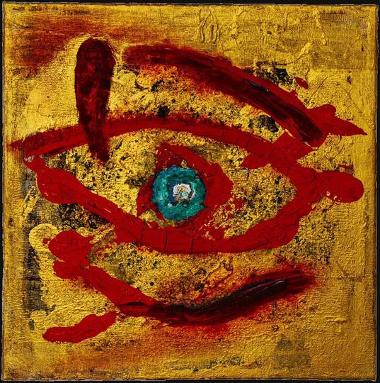 Last Tear, mixed media work by Nana Bors