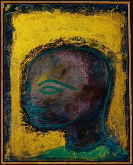 Alien, mixed media work by Nana Bors
